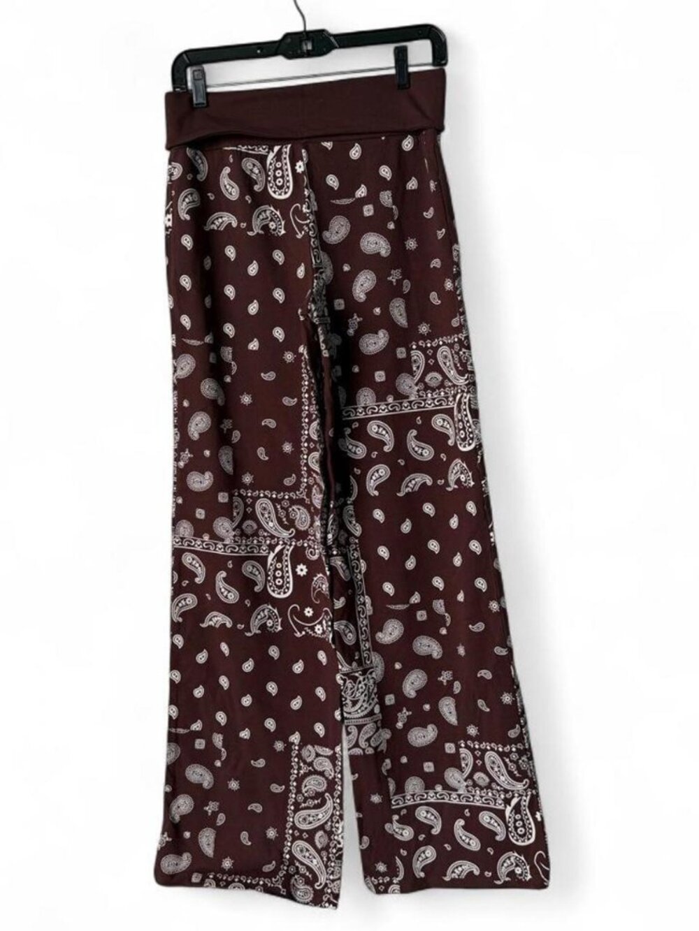 Brown Bandana Print Pants - Picture 2 of 2